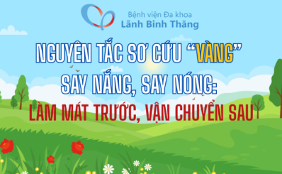 (HCDC) Nguyên tắc sơ cứu “vàng” say nắng, say nóng: Làm mát trước, vận chuyển sau